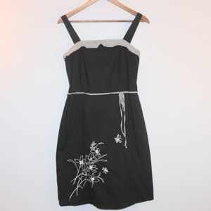 Studio Ease Size 6 Black Sun Dress EUC